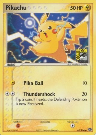 Pikachu (60/106) (2005 San Diego Comic Con) [Miscellaneous Cards] | Silver Goblin