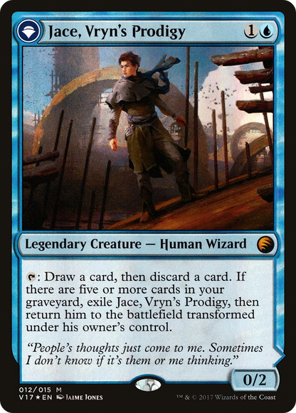 Jace, Vryn's Prodigy // Jace, Telepath Unbound (012) Foil - From the Vault: Transform