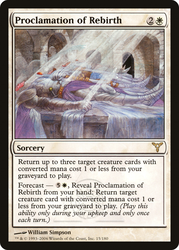 Proclamation of Rebirth (015) Foil - Dissension