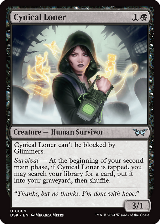 Cynical Loner [Duskmourn: House of Horror] Foil