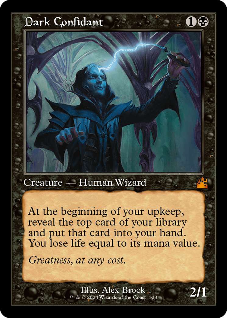 Dark Confidant (Retro Frame) [Ravnica Remastered] | Silver Goblin