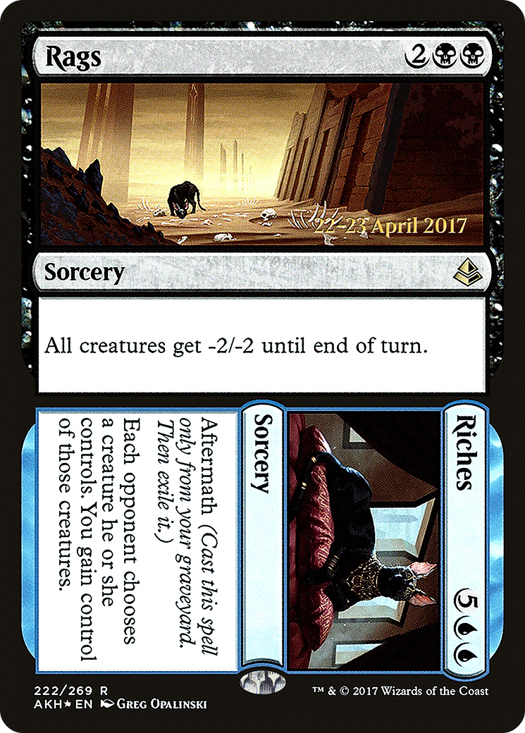 Rags // Riches (222) Foil - Amonkhet Promos
