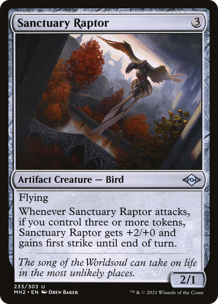 Sanctuary Raptor [Modern Horizons 2] Foil