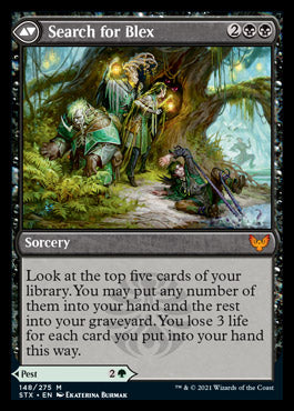 Blex, Vexing Pest // Search for Blex (148) Foil - Strixhaven: School of Mages