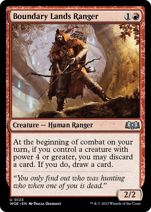 Boundary Lands Ranger (123) Foil - Wilds of Eldraine