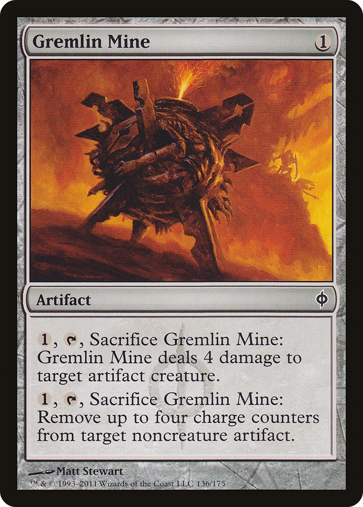 Gremlin Mine (136) Foil - New Phyrexia