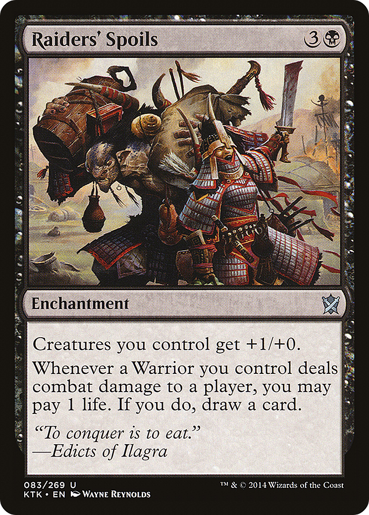 Raiders' Spoils (083) Foil - Khans of Tarkir