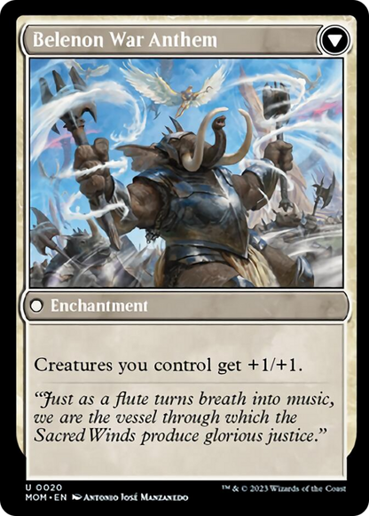Invasion of Belenon // Belenon War Anthem (020) Foil - March of the Machine