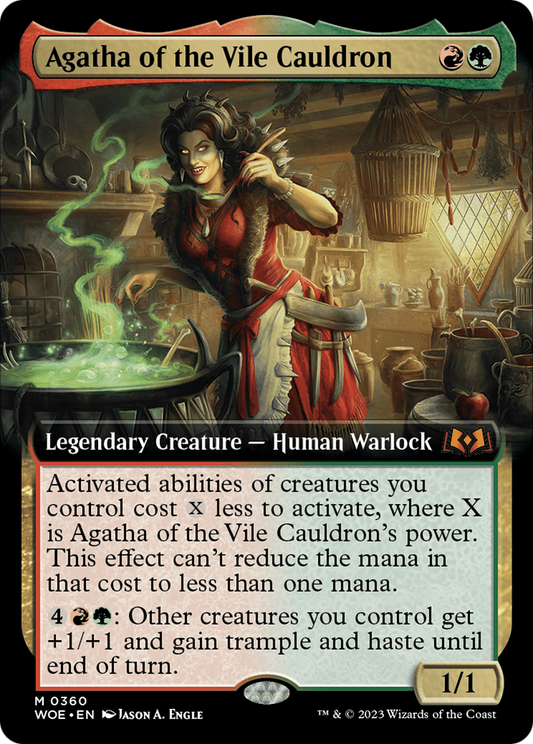 Agatha of the Vile Cauldron (Extended Art) [Wilds of Eldraine] Foil