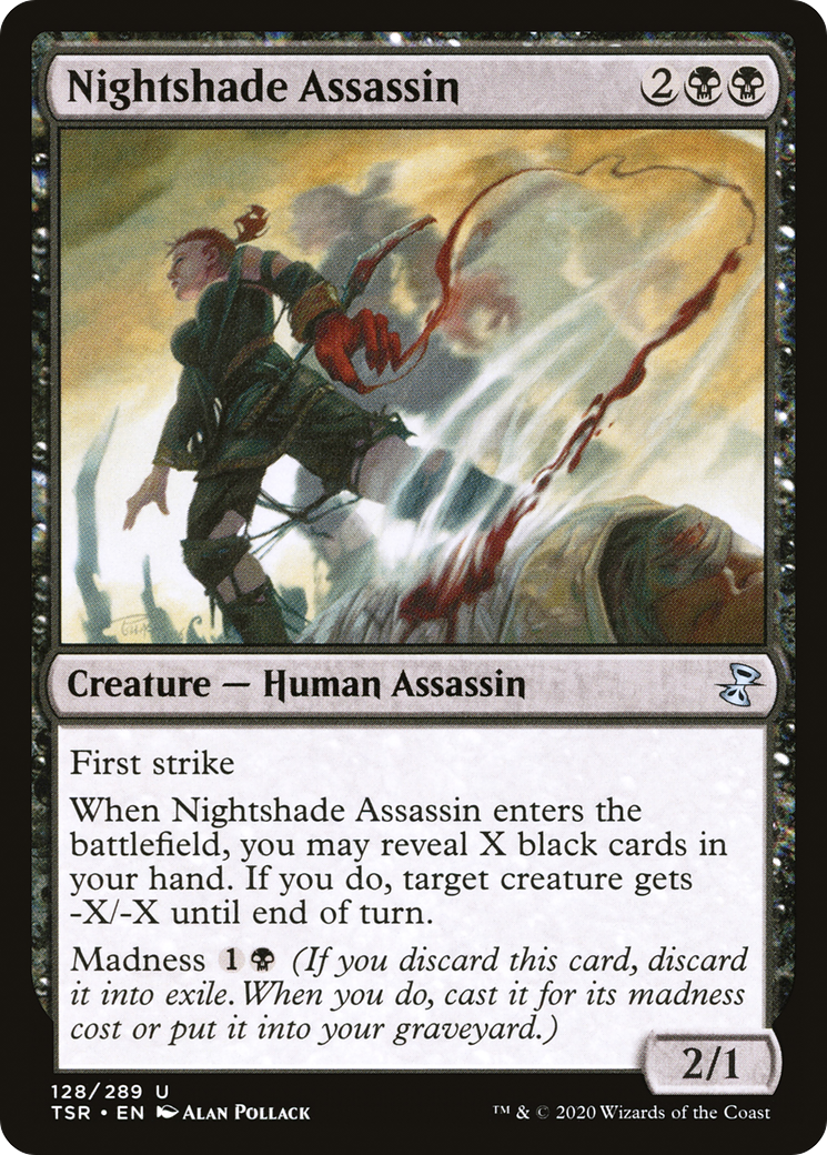 Nightshade Assassin (128) Foil - Time Spiral Remastered