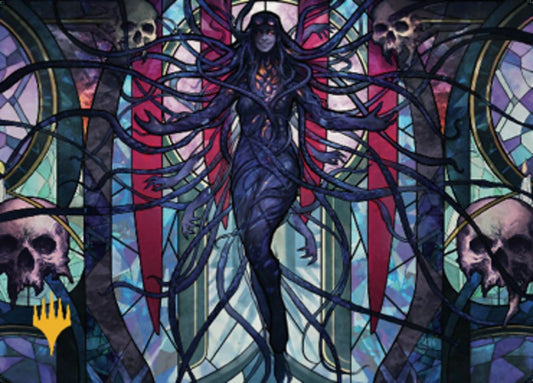 Braids, Arisen Nightmare Art Card 2 (Gold-Stamped Signature) [Dominaria United Art Series]