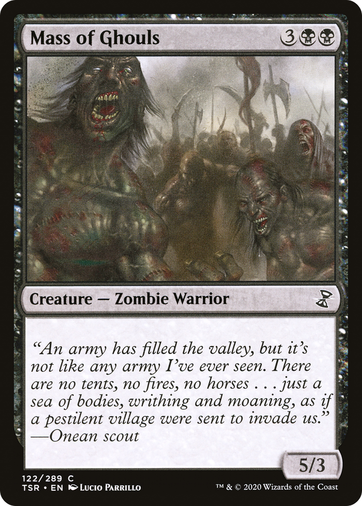 Mass of Ghouls (122) Foil - Time Spiral Remastered