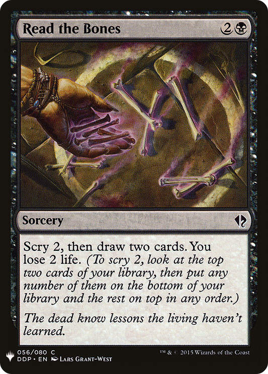 Read the Bones (DDP-56) - The List