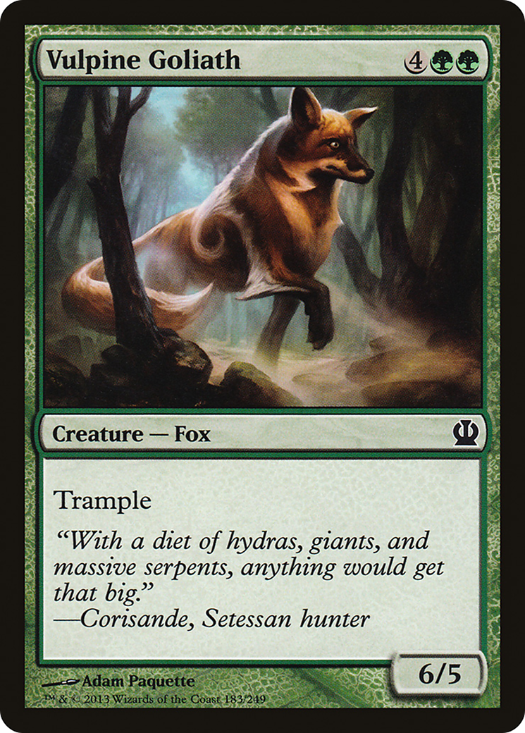 Vulpine Goliath (183) Foil - Theros