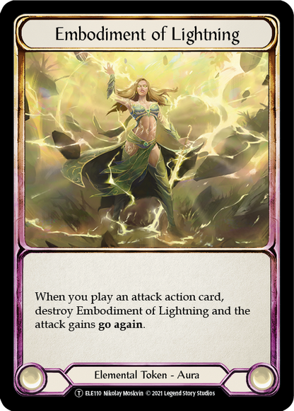 Embodiment of Lightning // Titan's Fist (ELE110) Unlimited Edition  - Tales of Aria