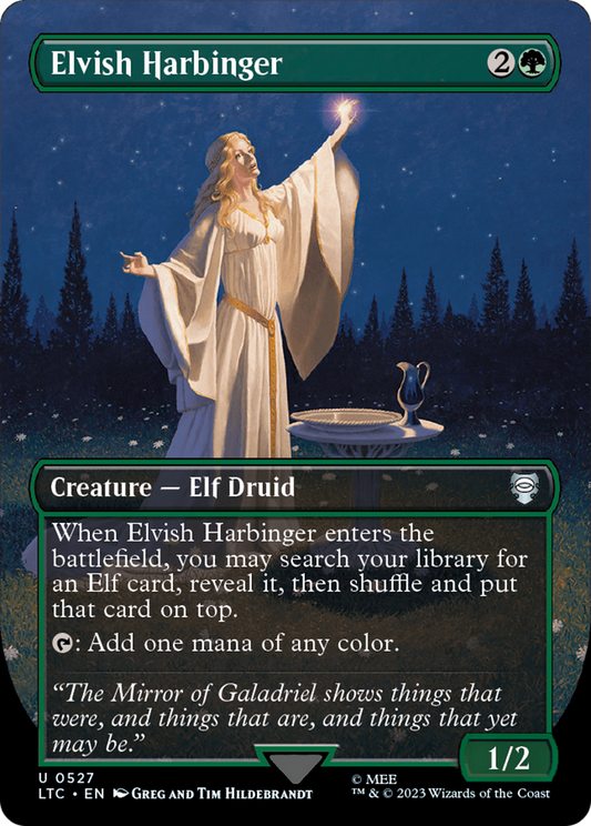 Elvish Harbinger (Borderless) (527) - Tales of Middle-earth Commander
