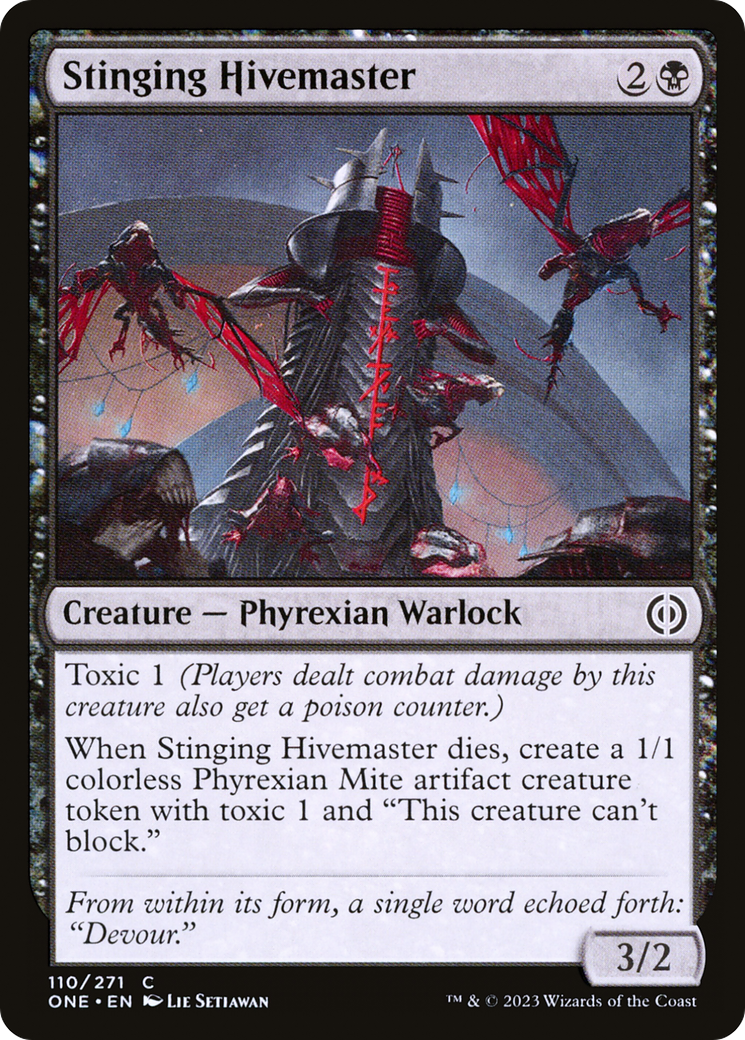 Stinging Hivemaster (110) Foil - Phyrexia: All Will Be One