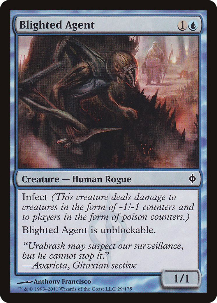 Blighted Agent (029) Foil - New Phyrexia