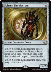 Solemn Simulacrum [Duskmourn: House of Horror Commander] | Silver Goblin