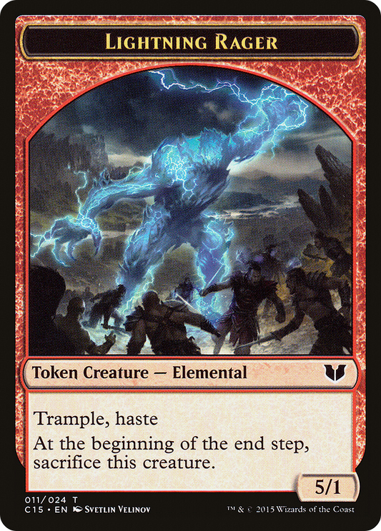 Lightning Rager (011) - Commander 2015 Tokens