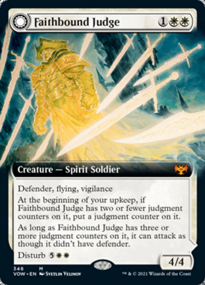 Faithbound Judge // Sinner's Judgment (Extended Art) (348) Foil - Innistrad: Crimson Vow