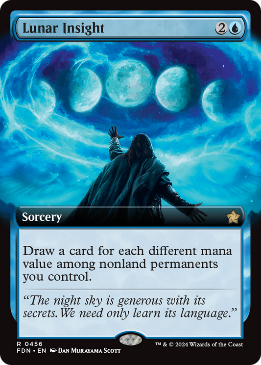 Lunar Insight (Extended Art) [Foundations] Foil