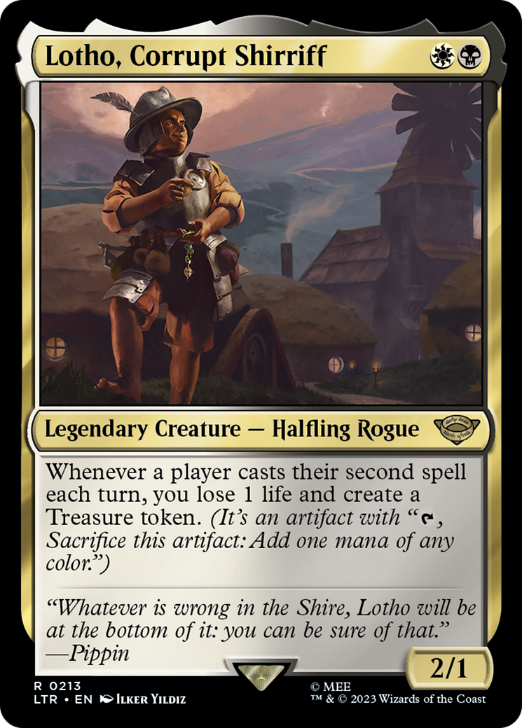 Lotho, Corrupt Shirriff (213) Foil - The Lord of the Rings: Tales of Middle-earth