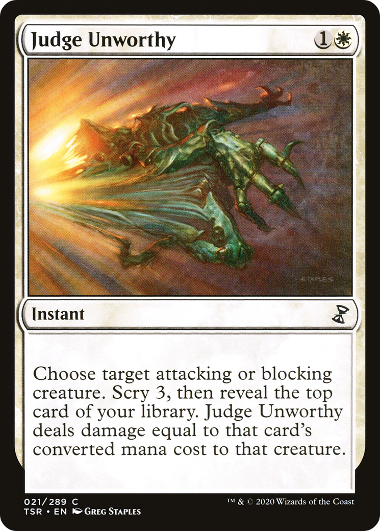 Judge Unworthy (021) Foil - Time Spiral Remastered