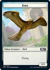 Bird // Saproling Double-Sided Token [Core Set 2021 Tokens] | Silver Goblin