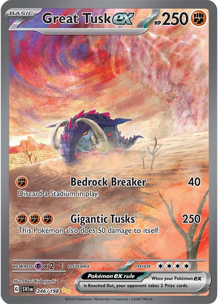 Great Tusk ex (246/198) [Scarlet & Violet: Base Set] | Silver Goblin