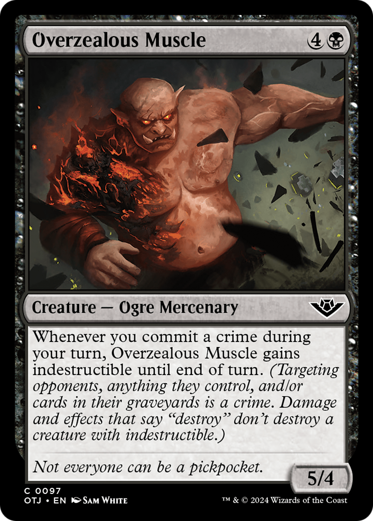 Overzealous Muscle (097) - Outlaws of Thunder Junction