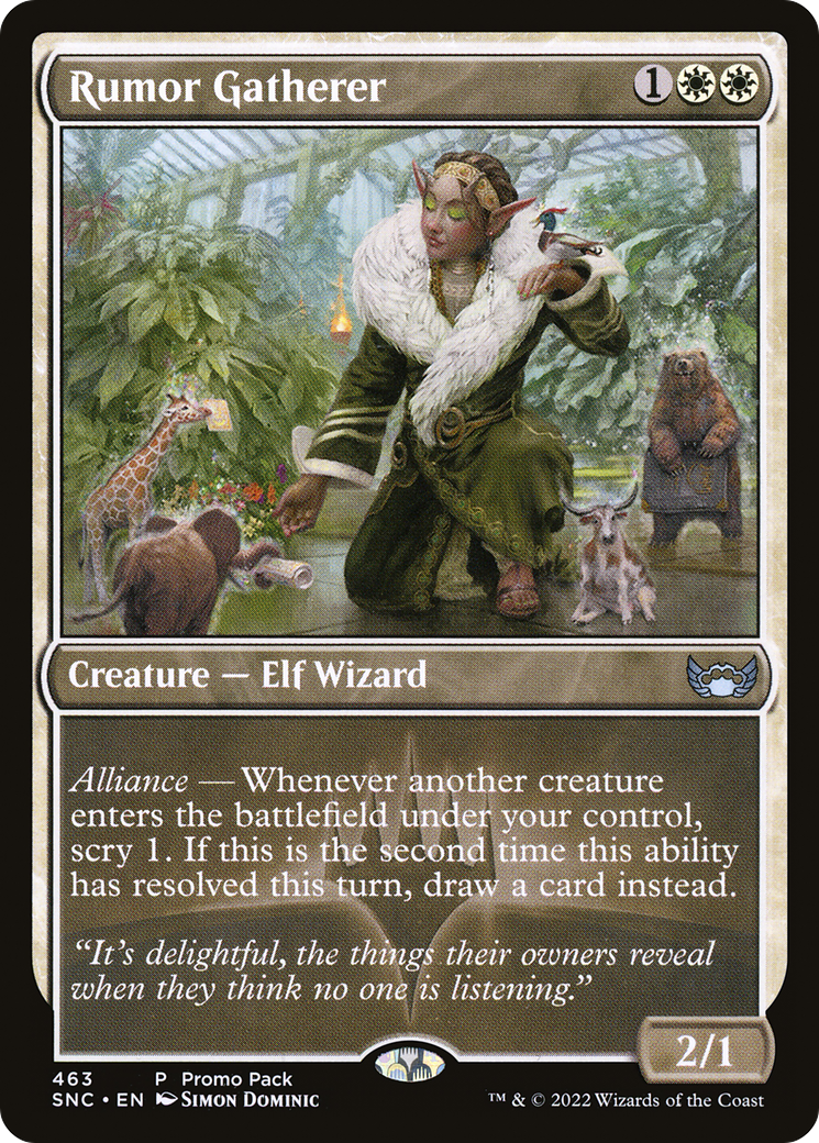 Rumor Gatherer (Promo Pack) [Streets of New Capenna]