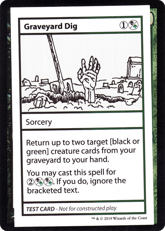 Graveyard Dig (2021 Edition) [Mystery Booster Playtest Cards]