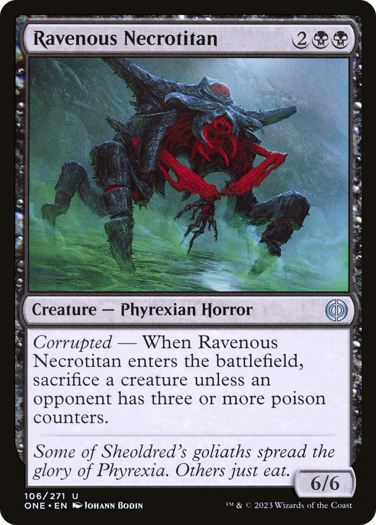 Ravenous Necrotitan (106) Foil - Phyrexia: All Will Be One