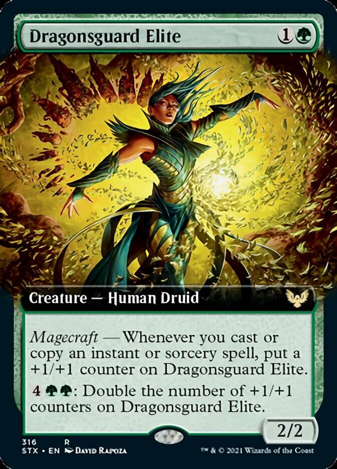 Dragonsguard Elite (Extended Art) [Strixhaven: School of Mages] | Silver Goblin