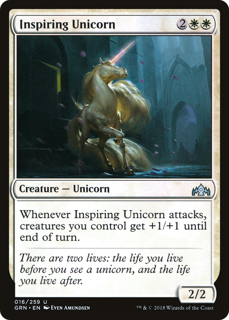 Inspiring Unicorn (016) Foil - Guilds of Ravnica