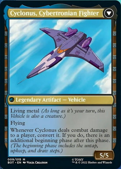 Cyclonus, the Saboteur // Cyclonus, Cybertronian Fighter (009) Foil - Transformers