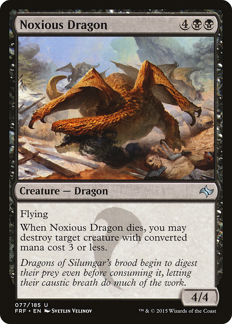 Noxious Dragon (077) Foil - Fate Reforged