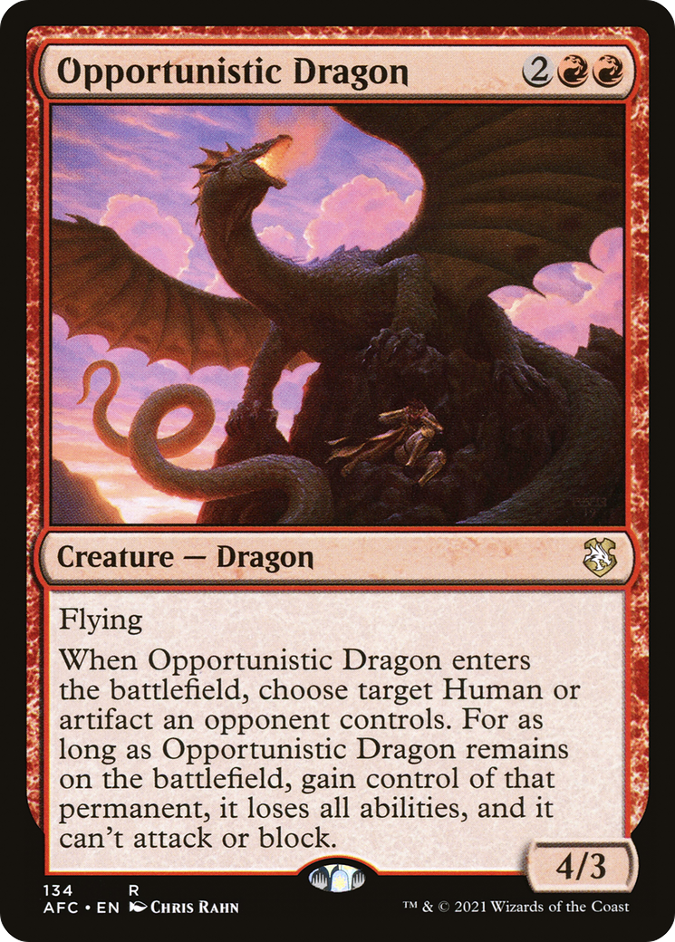 Opportunistic Dragon (134) - Forgotten Realms Commander
