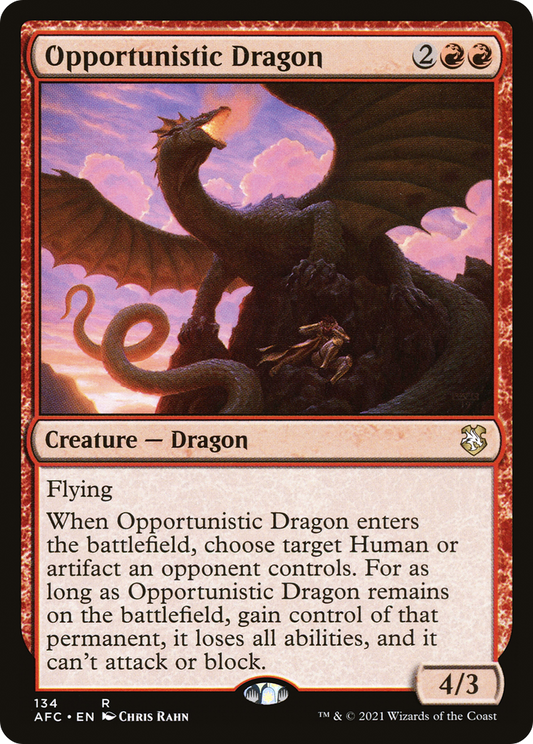 Opportunistic Dragon (134) - Forgotten Realms Commander