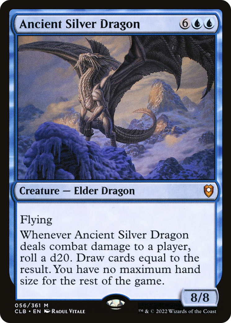 Ancient Silver Dragon (056) - Commander Legends: Battle for Baldur's Gate