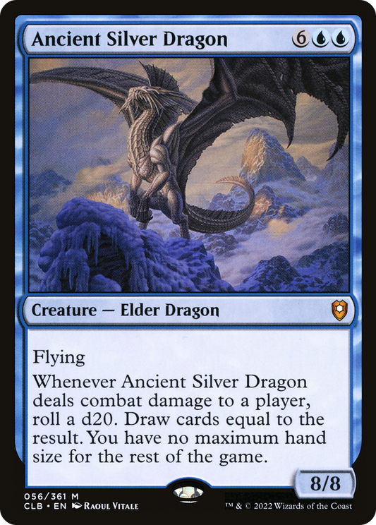 Ancient Silver Dragon (056) - Commander Legends: Battle for Baldur's Gate