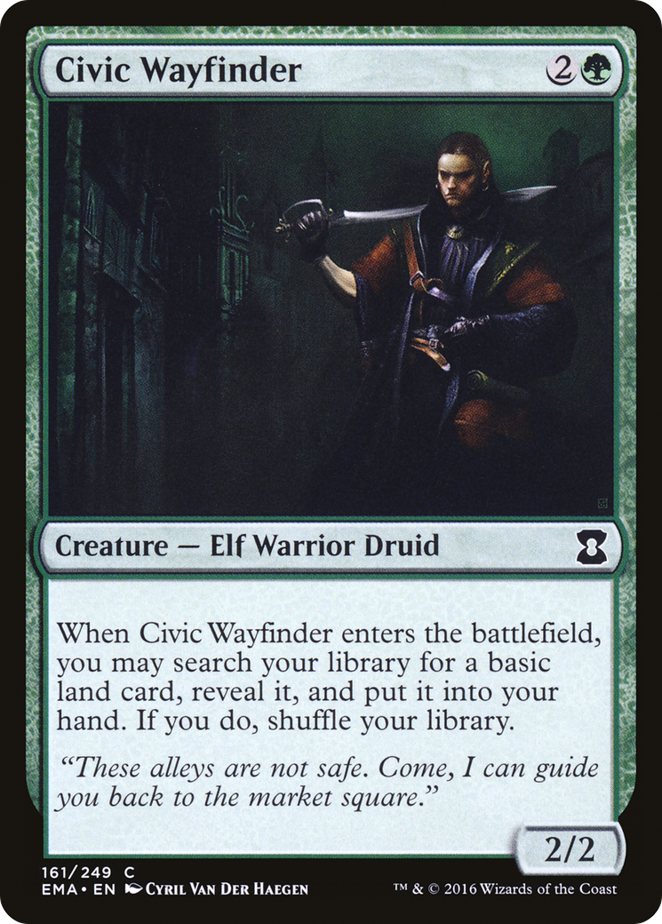 Civic Wayfinder (161) Foil - Eternal Masters