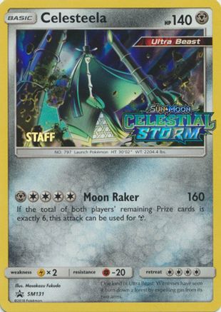 Celesteela (Prerelease) [Staff] (SM131) Holofoil - Black Star Promos
