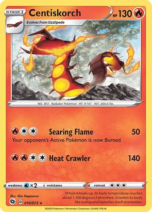 Centiskorch (10) Reverse Holofoil - Champions Path