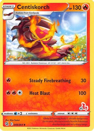 Centiskorch (#51 Cinderace) (49) - Battle Academy 2022