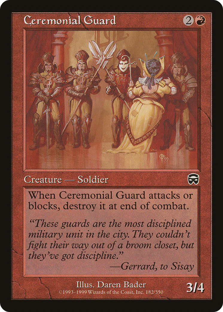Ceremonial Guard (182) - Mercadian Masques