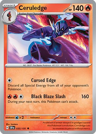 Ceruledge (35) Reverse Holofoil - Surging Sparks