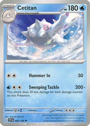 Cetitan (60) Reverse Holofoil - Scarlet & Violet