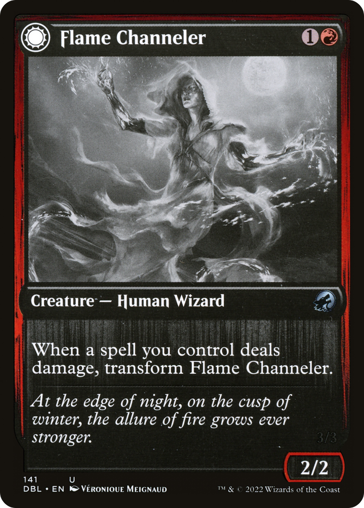 Flame Channeler // Embodiment of Flame (141) Foil - Innistrad: Double Feature